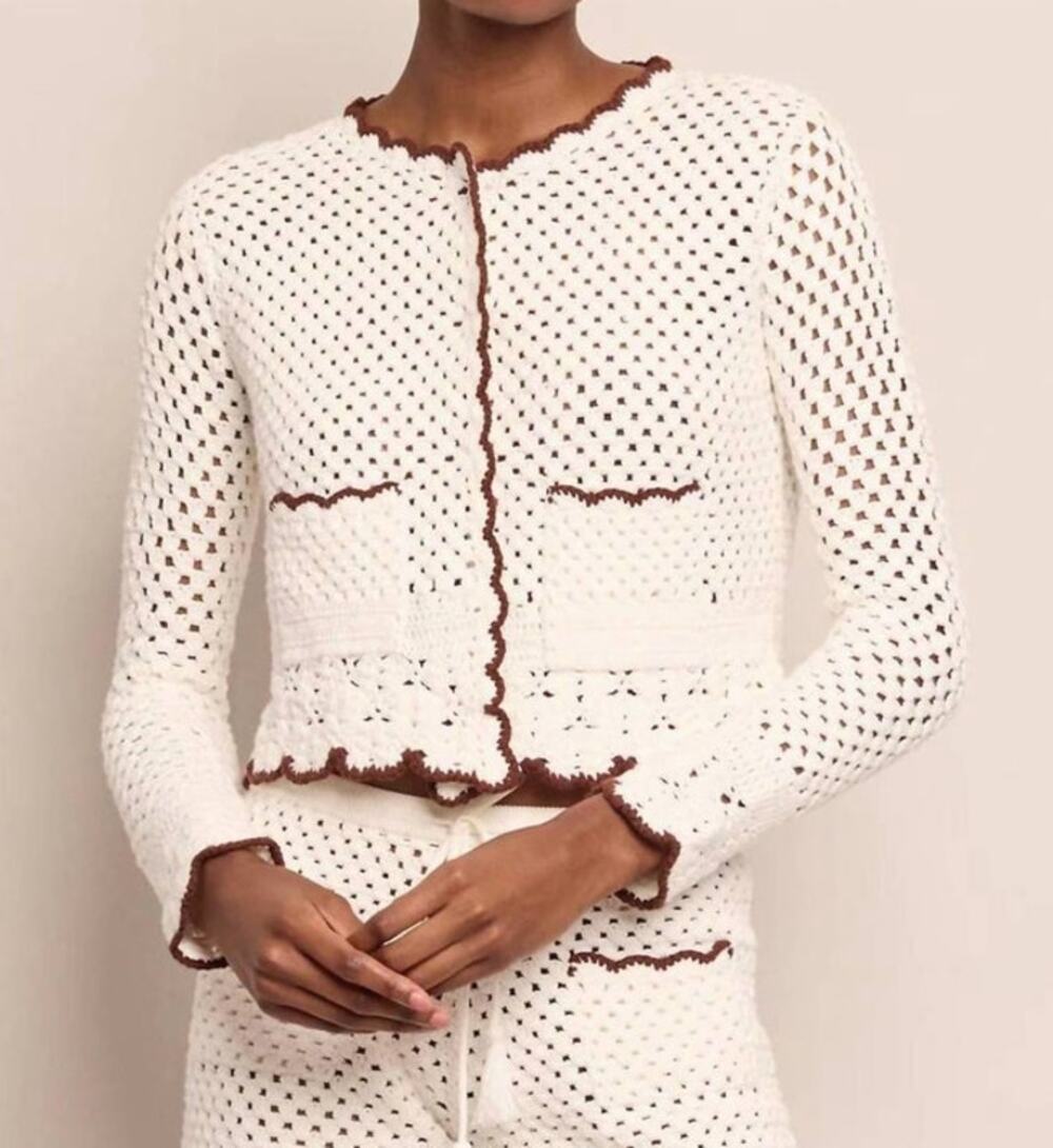 Cara Cara Alma Knit Cotton Cardigan Size XS